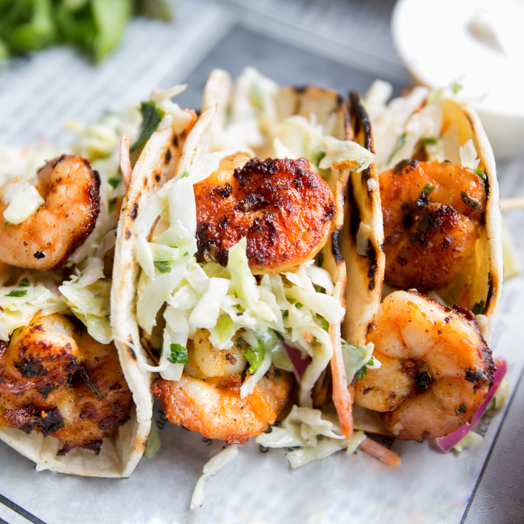 Garlic Shrimp Tacos