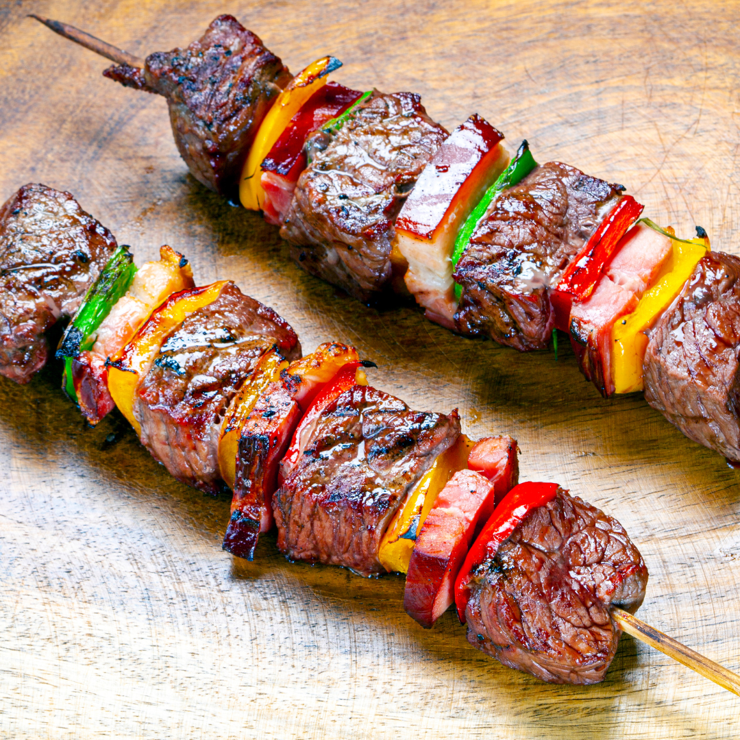 Beef and Vegetable Skewers