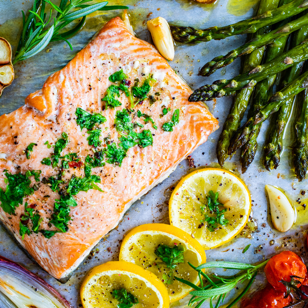 Baked Salmon with Asparagus